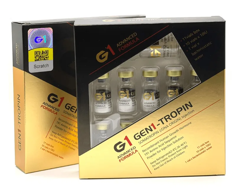 Fake GEN1TROPIN counterfeit product packaging